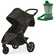 Angle View: Britax B-Free Stroller, Midnight With Non-Spill Cup and Snack Container(Colors May Vary)