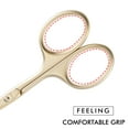 thumbnail image 5 of LIVINGO Nose Hair Scissors for Men Safety Curved Rounded Tip Stainless Steel, 3.75 inches Gold, 5 of 7