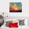 thumbnail image 5 of Orinice  Abstract Ocean Painting Wall Art Sunrise Sunset landscape Poster Into The Water I Go To Lose My Mind And Find My Soul Canvas Prints   20x16in, 5 of 6