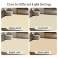 thumbnail image 7 of ODIKA 3'x5' Beige Decorative Cream Symmetrical Grid Network Sala Tan Neutral Washable Area Rug None for Hallway, Laundry Room, Non-Slip, Flatweave, Easy Care, 7 of 7