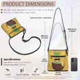 thumbnail image 7 of HELLHERO Durable Shoulder Bag for Daily Storage Everyday Travel, PU Leather Lightweight Fashion Women Single Shoulder Bag, Sunglasses Pineapple in Coconut, 7 of 7