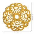 thumbnail image 2 of Amosfun Decorative Plastic Ceiling Medallion Set, Golden Finish, Elegant Round Design for Home and Office Decor, 2 of 8