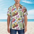 thumbnail image 2 of Fotbe America Landmarks1 Camisa Hawaiana para Hombre Unisex – Camisa Casual de Verano con Botones de Manga Corta de Algodón y Lino,X-Large, 2 of 7