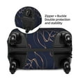 thumbnail image 4 of Lsque Navy Dark Blue Printed Luggage Cover, Travel Luggage Protector,Scratch and Dirt Resistant, Fits 18-32 Inch Luggage - Small, 4 of 9
