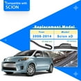 thumbnail image 2 of HAHDAXIA RAINTOK Windshield Wiper Blades Replacement for Scion xD 2008 2009 2010 2011 2012 2013 2014 Original Factory Quality Front Rear Wipers Blade Set for My Car - 26" 14" 8" (Pack of 3), 2 of 7