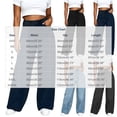 thumbnail image 3 of yardsong High Waist Wide Leg Jeans for Women Tall Baggy Jean Long Button Up Straight Denim Pants Y2K Streetwear Preppy Pant 2026 Dark Blue,XXL, 3 of 6