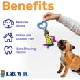 thumbnail image 4 of Kats 'N Us Puppy Teething Toys Dog Rope Rubber Chew Toy (1 Pack) Blue, 4 of 6