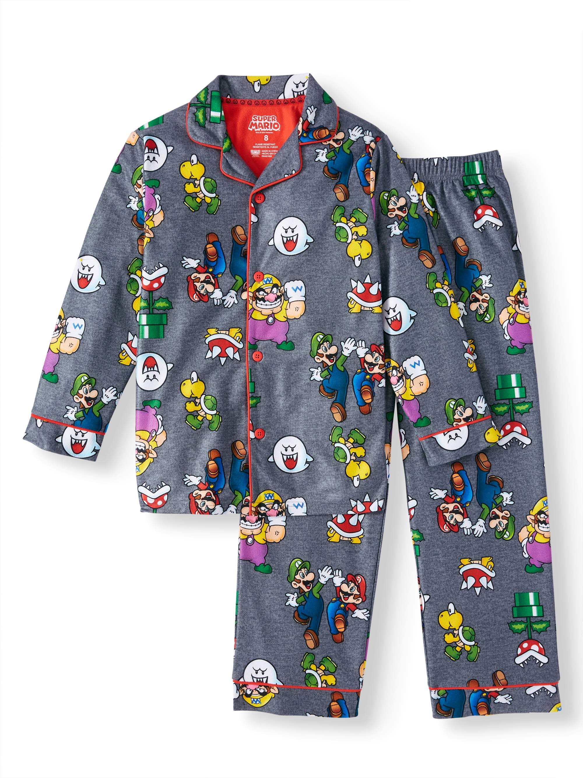 SUPER MARIO Little//Big Boys Plush Robe