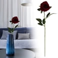 thumbnail image 2 of Chenmei Essentiels de Maison Mode Déco : Fleurs Artificielles Roses Réalistes Longues Roses Rouges Bouquet pour Centre de Table de Mariage Déco Maison et Saint-Valentin, 2 of 9
