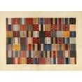 thumbnail image 1 of Ahgly Company Machine Washable Indoor Rectangle Contemporary Brown Gold Area Rugs, 5' x 8', 1 of 7