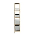 thumbnail image 4 of SAFAVIEH Justine Modern Glam 5-Tier Etagere, Black/Brass, 4 of 11