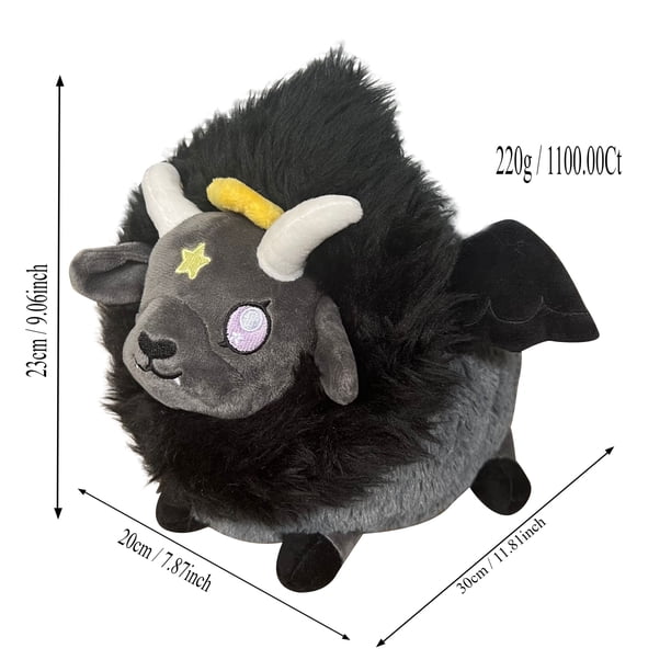 Baphomet-juguetes de peluche de 25cm, criatura mítica de peluche suave, regalo de vacaciones, muñeco de Animal, regalos de cumpleaños para niño y niña