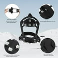 thumbnail image 3 of Deago Crampons Ice Cleats Traction Snow Grips for Boots Shoes 11 Non-Slip Spikes Safe Silicone Protect for Hiking Fishing Walking Climbing Women Men, 3 of 10