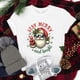 thumbnail image 2 of Funny Christmas Santa Claus Stay Merry And Bright Print T-Shirt Summer Letter Print T Shirt Women Men Short Sleeve Loose Shirts, 2 of 5