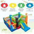 thumbnail image 6 of Gymax Train-Themed Inflatable Bounce Castle Kids Bouncer w/ Ocean Balls & 950W Blower, 6 of 10