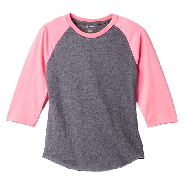 Soffe T-Shirt de Baseball Chiné pour Femmes - 3050V