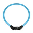 thumbnail image 1 of Unique Bargains Bike Cable Lock, 4 Digit Resettable Combination Lock, 2 Feet, 1 of 5