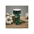 thumbnail image 4 of 1.5" Printed Plaid Check Ribbon: Emerald Green (10 Yards), 4 of 5
