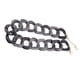 thumbnail image 5 of Sonducket Gargantilla collar exagerado grueso enlace suéter cadenas mujeres Collar colgantes joyería Ropa Accesorios gris blanco Gris blanco 2piezas, 5 of 6