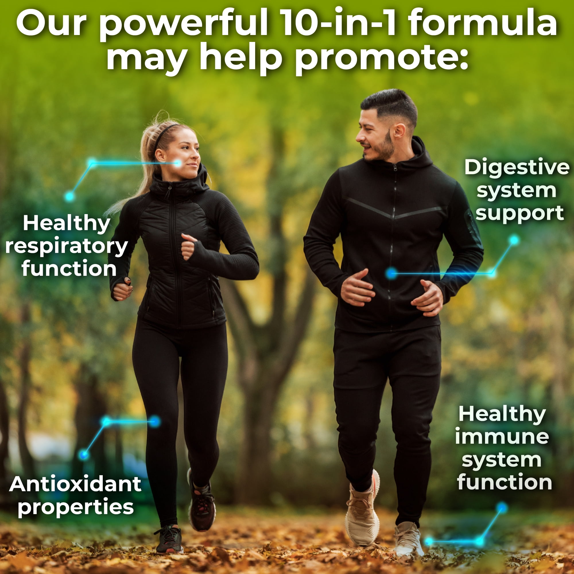 Nutrition Restore Echinacea Goldenseal Capsules 10 in 1 Vegan Herbal Immune Support Supplement, 120 Count