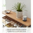 thumbnail image 3 of Yamazaki Home Rolling Five-Tier Shoe Rack, White, Steel + Wood, Wheels, 3 of 7