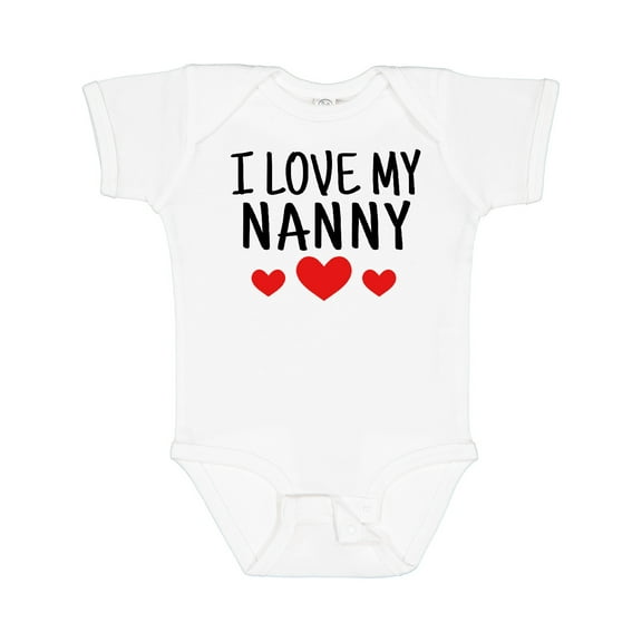 Inktastic I Love My Nanny Boys or Girls Baby Bodysuit
