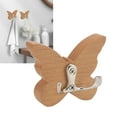 thumbnail image 4 of Gancho De Pared De Mariposa De Madera, Hermosa Apariencia Ganchos De Pared De Mariposa De Amplio Espectro Práctico Para Toalla Para Abrigo ANGGREK Otros, 4 of 8