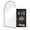 Silver, variant on 30x20 inch Antique Bathroom Medicine Cabinet with Mirror, Recessed or Surface Wall-Mounted Metal Framed Mirror Vanity Cabinet with Inner Storage Shelves, Black