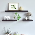 thumbnail image 4 of WELLAND 24 inch Mission Floating Shelves Wall Mounted Shelves Display Rack, 23 3/4"L x 9 1/4"D x 2"T, Espresso, 4 of 5