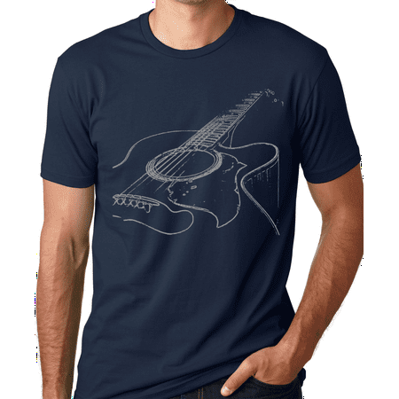 Think Out Loud Apparel Acoustic Guitar T-shirt Cool Musician (Best Stores For Going Out Clothes)