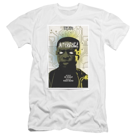 Star Trek Tng Season 7 Episode 3 Premium Canvas Adult Slim Fit 30/1 T-Shirt White