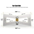 thumbnail image 3 of Dovetail Marker Jig Template, Precision Cutting Woodworking Tool, Aluminum Alloy Compact Design Corrosion Resistance, Quick Accurate Marking, 4 Proportions (1:5, 1:6, 1:7, 1:8), 3 of 5