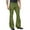 Army Green%GC100, variant on SJLDQY 70S Disco Flared Pants for Men Wide Leg Casual Pants for Men Solid Color Elastic Waist Carnival Performance Pant With Pocket