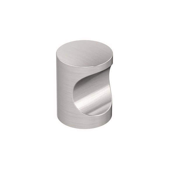 Pomo de armario Amerock Whistle, redondo, contemporáneo, níquel
