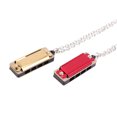 thumbnail image 3 of CHICHUMID 2Pcs Red 4 Hole Harmonica Instrument with 8 Tones Durable Music Gift for Beginners, 3 of 7