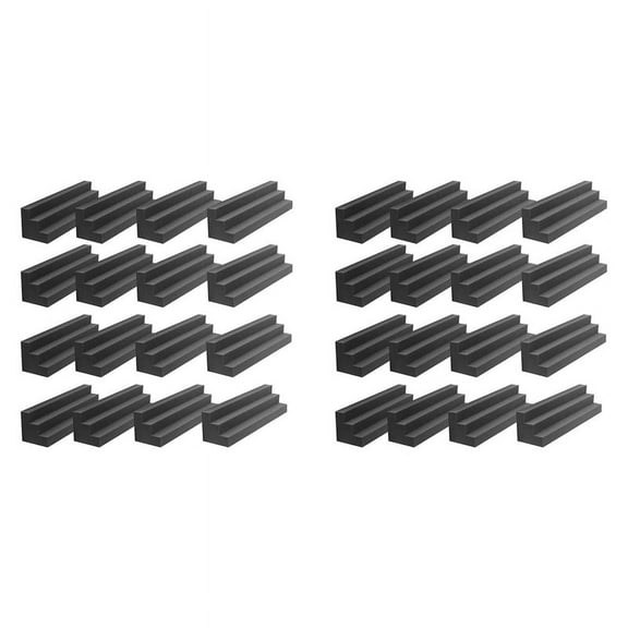 32 Pack Acoustic Foam Panels, Bass Trap Corner Block, Sound Absorbing for Studio, Home or Theater