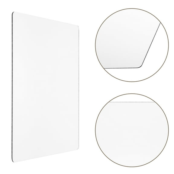 ADDHAT Self Adhesive Diy Acrylic Mirror 20x20cm Square Multi Color 1Pack For Bathroom Dressing