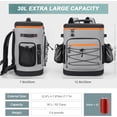 thumbnail image 7 of Large 52cans Cooler Backpack, Insulated, Waterproof, Leak Proof, 30L Large Capacity, 7 of 7