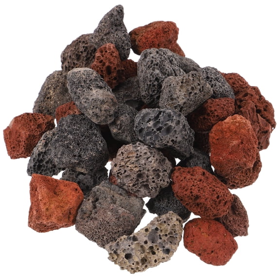 LOLIPPYY HONMEET 1 Set of Safe Fish Tank Decorations Decorative Stones Volcanic Rock Brown for Pet Owners