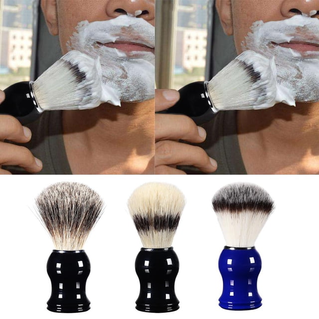 3 Pcs Herramienta de Preparación de Cepillo de Afeitar de Salón de Peluquero de Manija Resina Acerca de 11 cm Fernando Brocha de afeitar para hombres