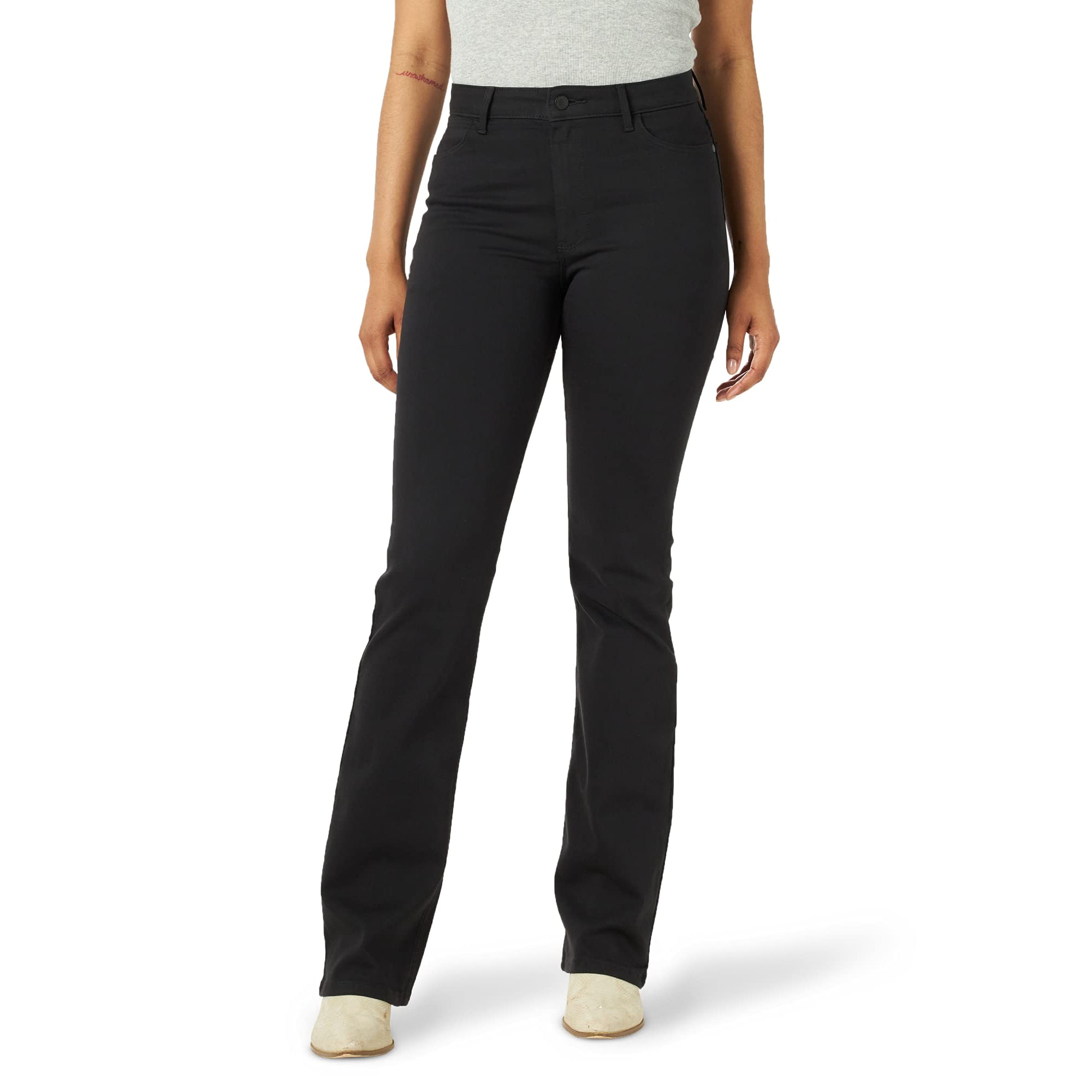 Wrangler Women's High Rise Bold Boot Jean, Black, 8W x 32L | Walmart Canada