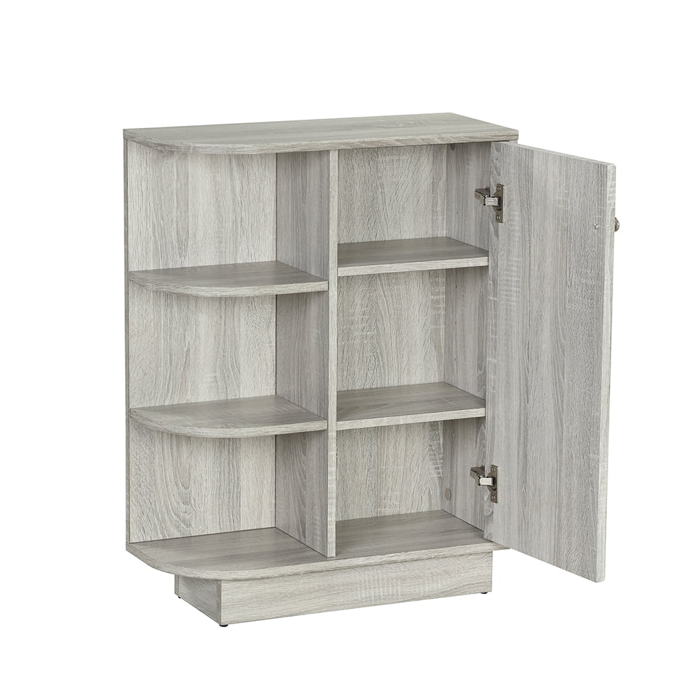 Private Jungle 31.3"H Open Style Shelf Cabinet with Adjustable Plates Ample Storage Space Easy to Assemble,Oak Private Jungle 31.3"H Open Style Shelf Cabinet with Adjustable Plates Ample Storage Space Easy to Assemble,Oak