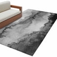 thumbnail image 2 of 3'x5' Area Rugs, Black Ombre Mountain Indoor Outdoor Area Rug for Living Room Bedroom, Nature Abstract Art Marble Gradient Washable Bathroom Rugs Kitchen Floor Carpet Mats Home Decor Aesthetic, 2 of 8
