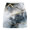thumbnail image 4 of Lcziwo Women Skirts Knee Length Boho Marble Print High Waist Skorts Casual Summer Fitted Tennis Golf Skirts with Pockets Multicolor,XL, 4 of 5