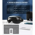 thumbnail image 5 of Eye Massager with Heat & Compression, Bluetooth Music Rechargeable Eye Heat Massager for Relax and Reduce Eye Strain Dark Circles Eye Bags Dry Eye Improve Sleep, Black, 5 of 6