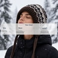 thumbnail image 5 of Winter Hat for Women Thick Knit Cozy Winter Ski Hat with Ear Covers，Vintage Pattern, 5 of 9