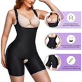 thumbnail image 2 of Irisnaya Waist Trainer Bodysuit for Women Shapewear Tummy Control Full Body Shaper High Waist Open Bust Butt Lifter Thigh Slimmer Corset(Black Medium), 2 of 7