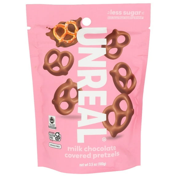 (Pack of 6) Unreal Pretzels Milk Chocolate 3.5 oz