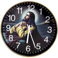 thumbnail image 1 of Reloj de pared The Prayer Clock 12, dorado, con la Palabra de Dios hablada, 1 of 8
