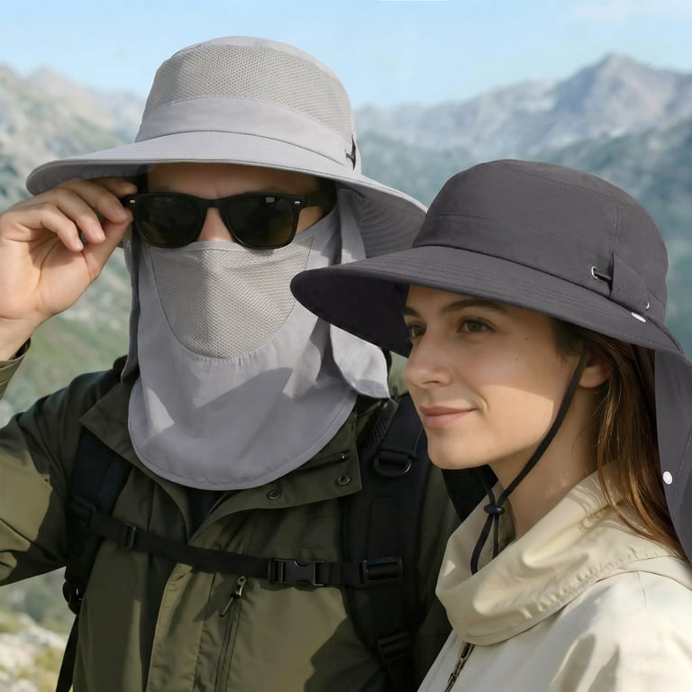 Loritta 2 Packs Sun Hats for Men Wide Brim UPF 50+ UV  display picture 3